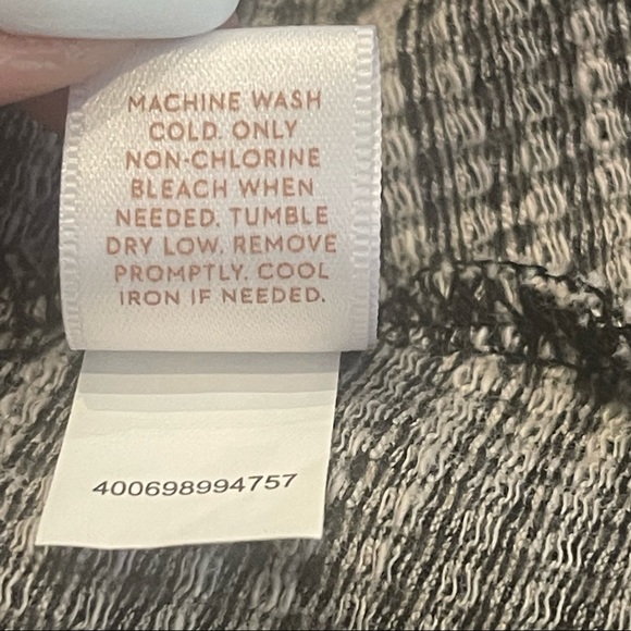 LAUREN CONRAD Cold Shoulder Tan and Black Checkered Stretch Baby Doll Mini Dress - Picture 10 of 11